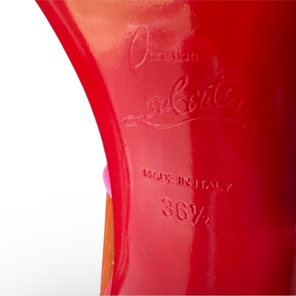 Christian Louboutin Loubi Duniss Holographic heels 100mm RETAIL 1,095 - Picture 10 of 10